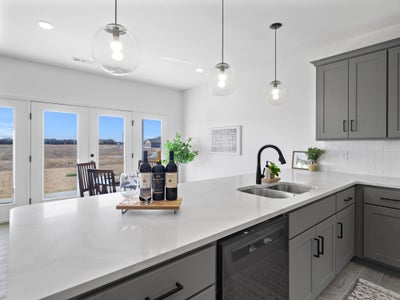 Spacious Kitchen Counter with Upscale Appliances