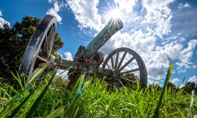 War canon at the Pea Ridge Battlefield