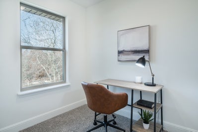 Office nook with outside view