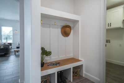 Coat Storage with Easy Access to Laundry Room
